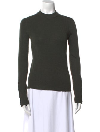 Joseph Merino Wool Mock Neck Top
