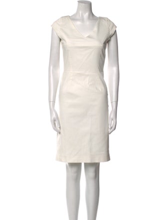 Joseph V-Neck Knee-Length Dress