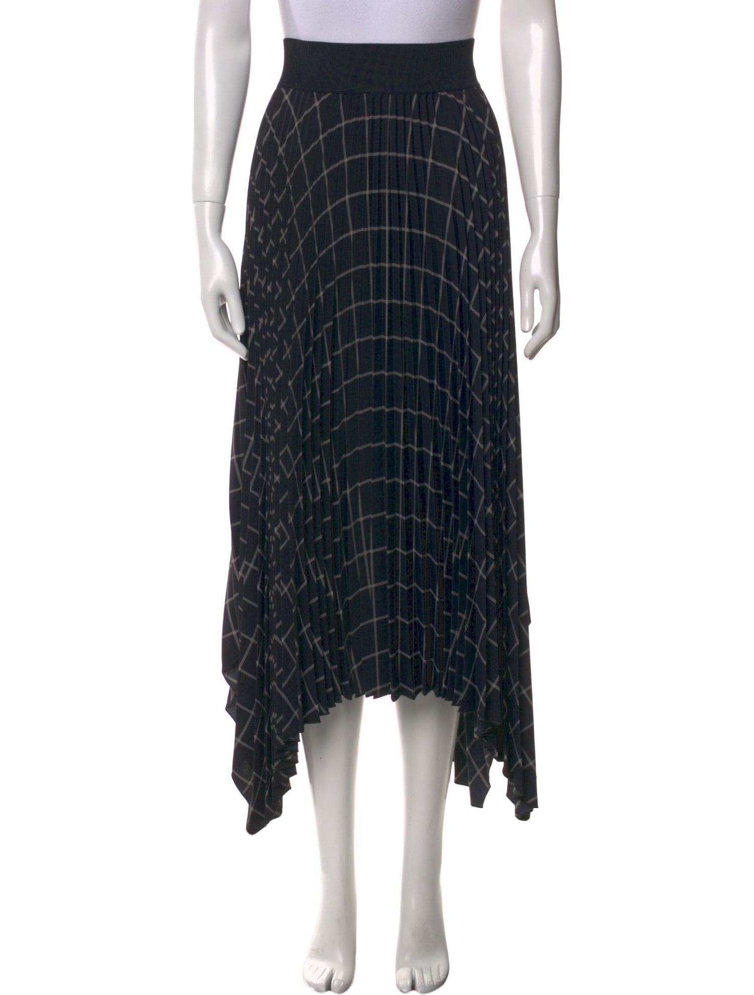 Joseph Plaid Print Midi Length Skirt w/ Tags