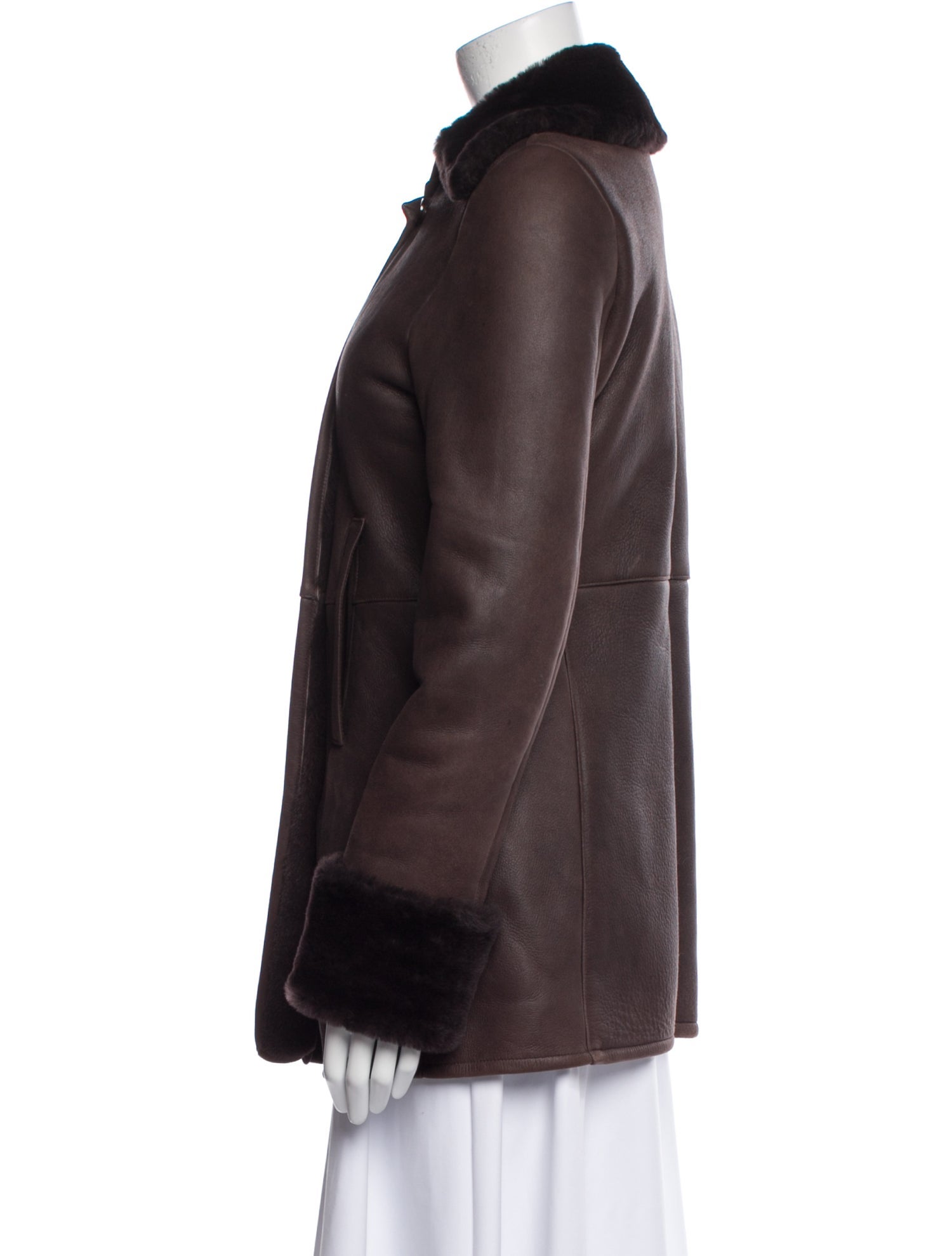 Joseph Leather Peacoat