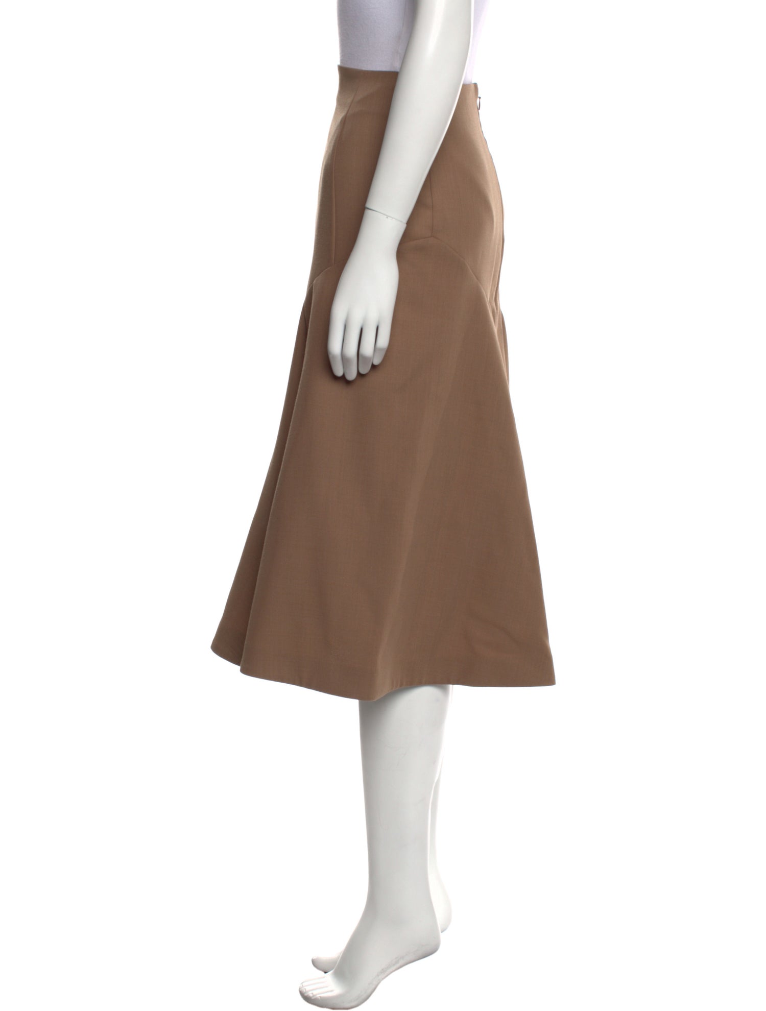 Joseph Pleated Accents Knee-Length Skirt