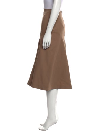 Joseph Pleated Accents Knee-Length Skirt