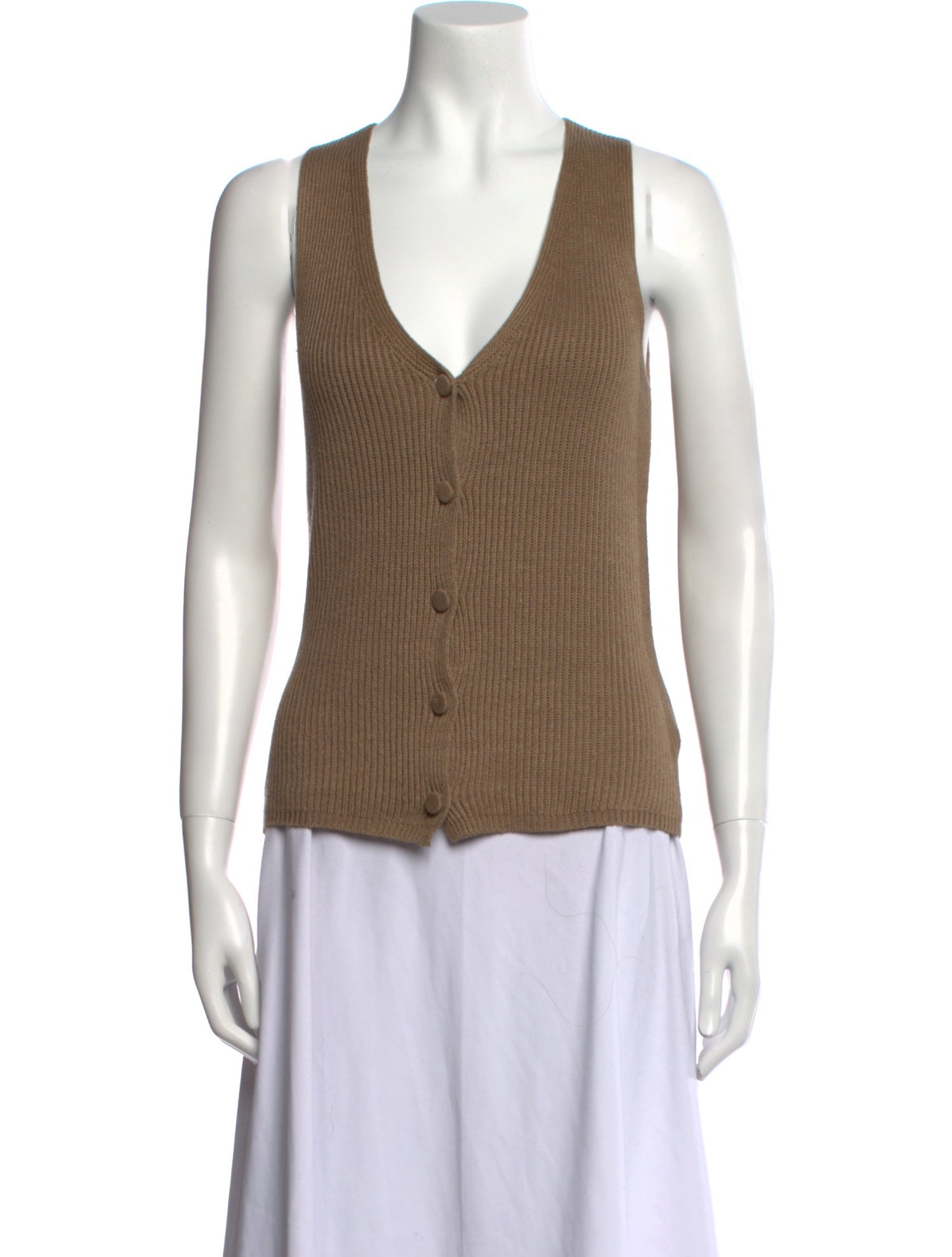 Joseph Linen V-Neck Sweater