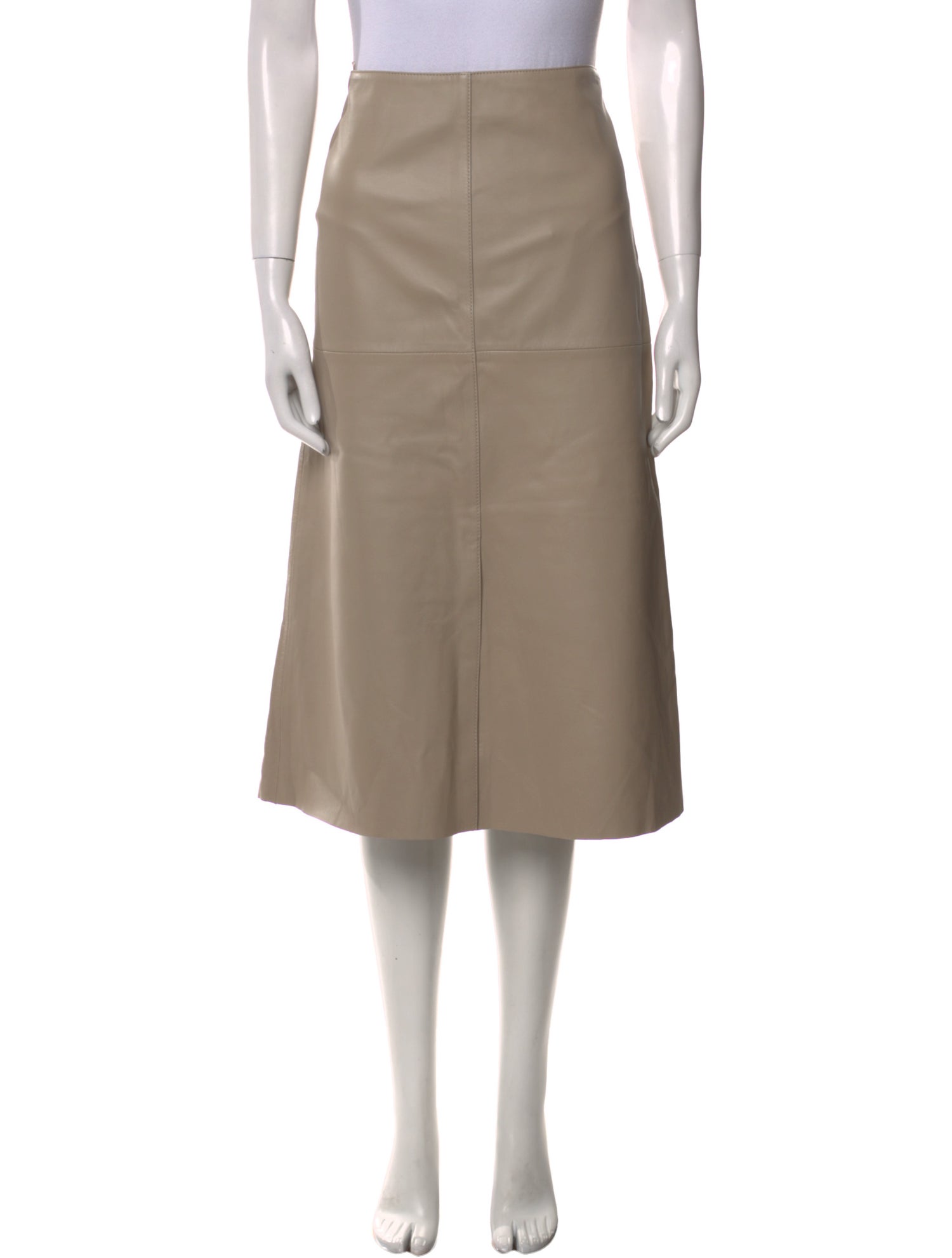 Joseph Lambskin Knee-Length Skirt