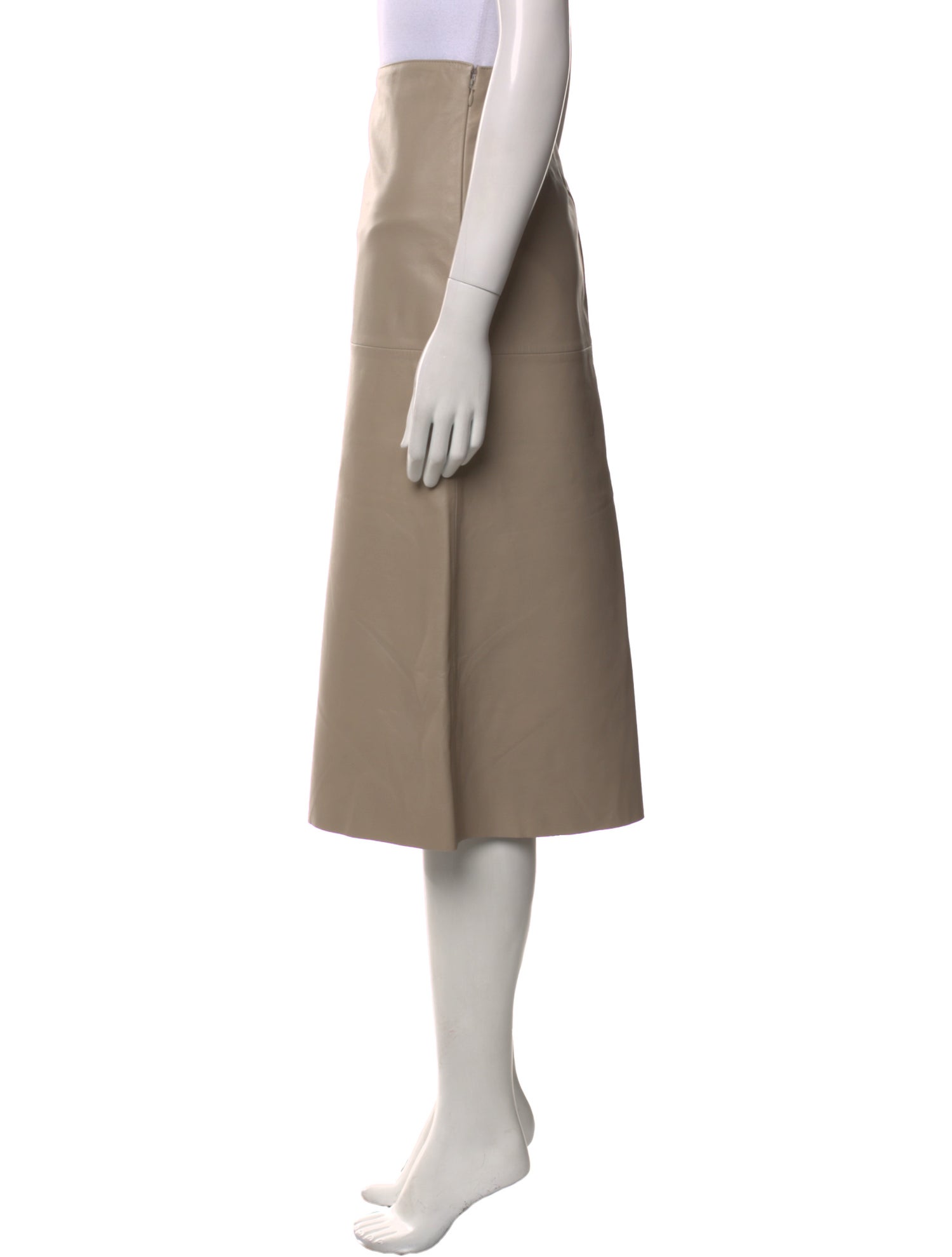 Joseph Lambskin Knee-Length Skirt