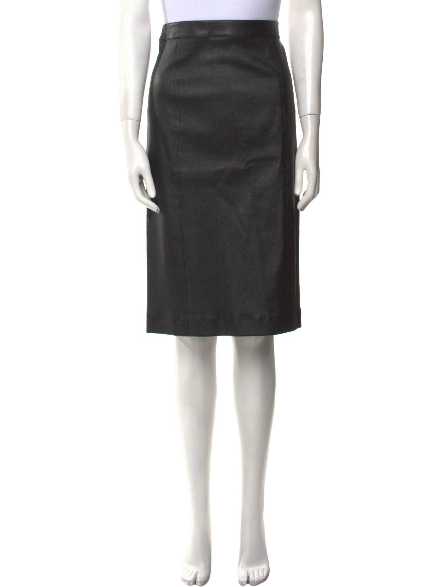 Joseph Lambskin Knee-Length Skirt