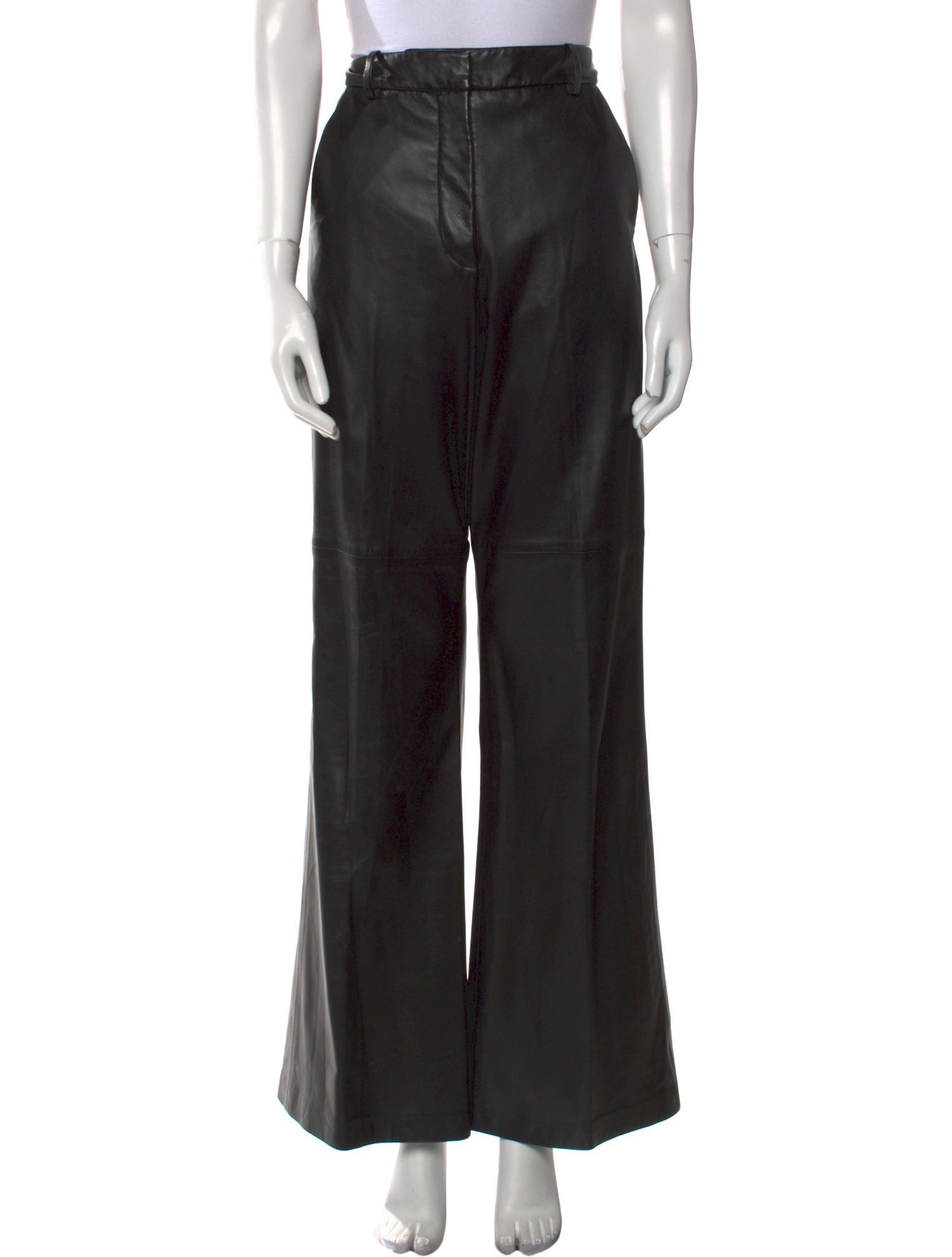 Joseph Lambskin Wide Leg Pants