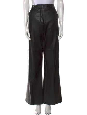 Joseph Lambskin Wide Leg Pants