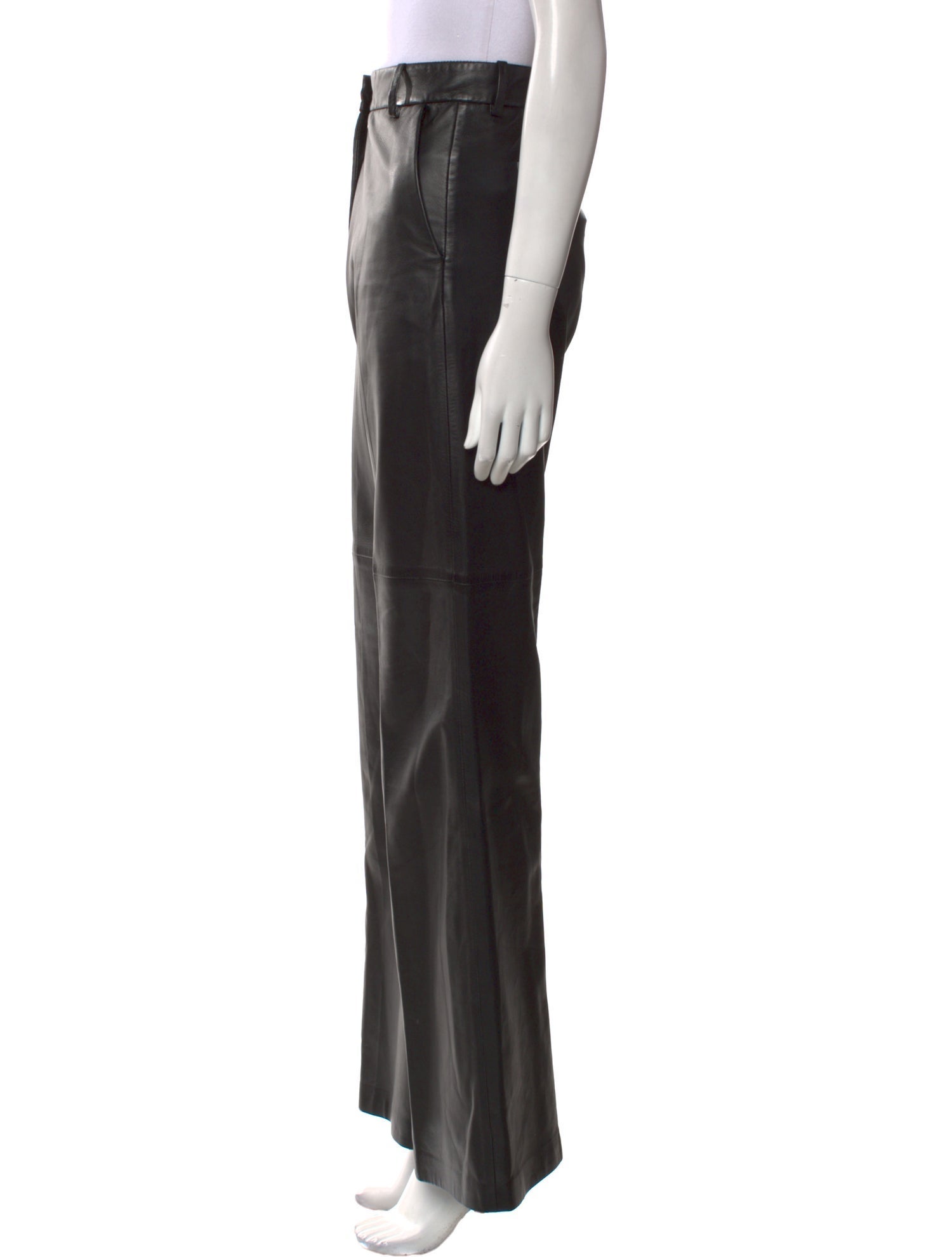 Joseph Lambskin Wide Leg Pants