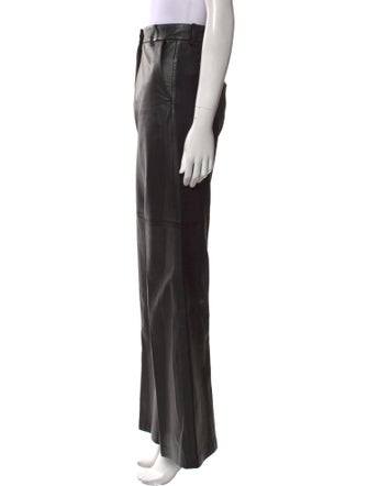 Joseph Lambskin Wide Leg Pants