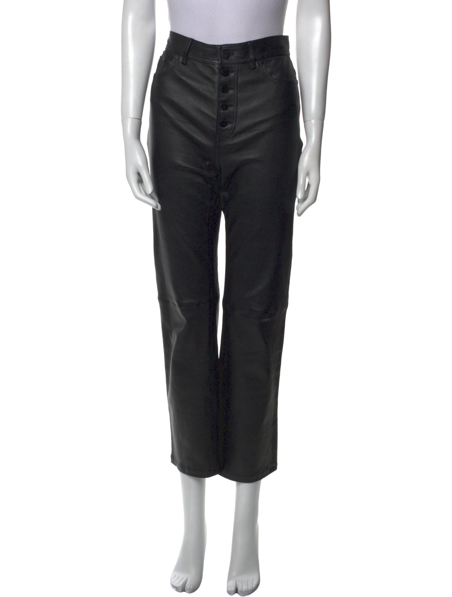 Joseph Leather Straight Leg Pants