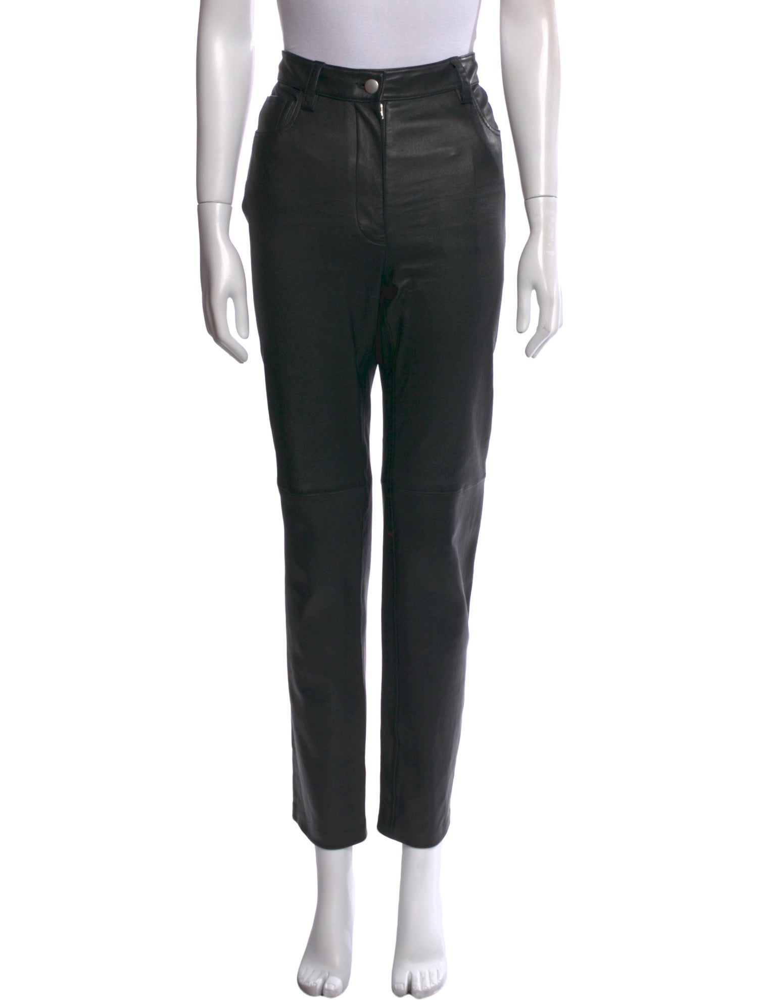 Joseph Lambskin Straight Leg Pants