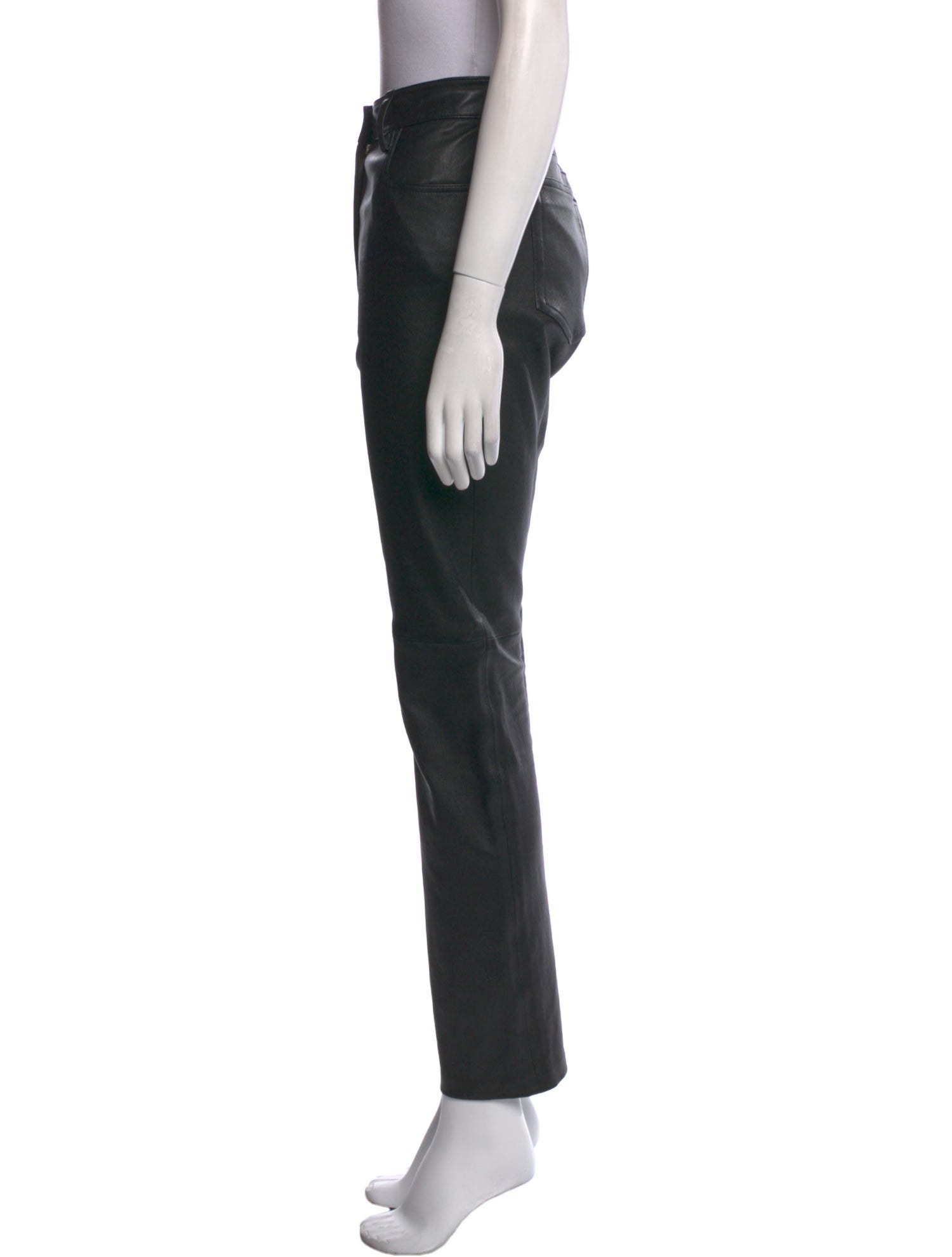 Joseph Lambskin Straight Leg Pants