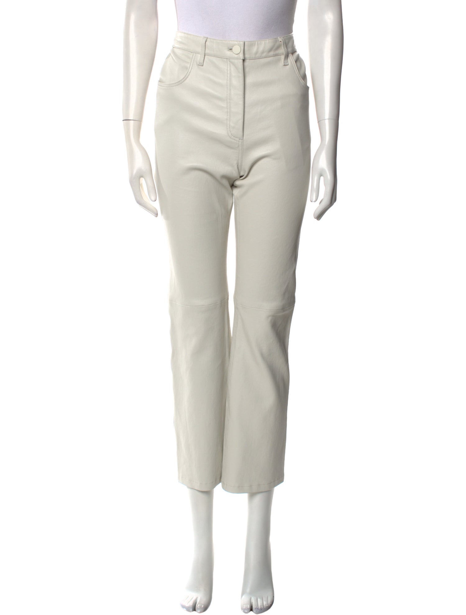 Joseph Lambskin Straight Leg Pants