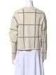 Joseph Merino Wool Plaid Print Sweater