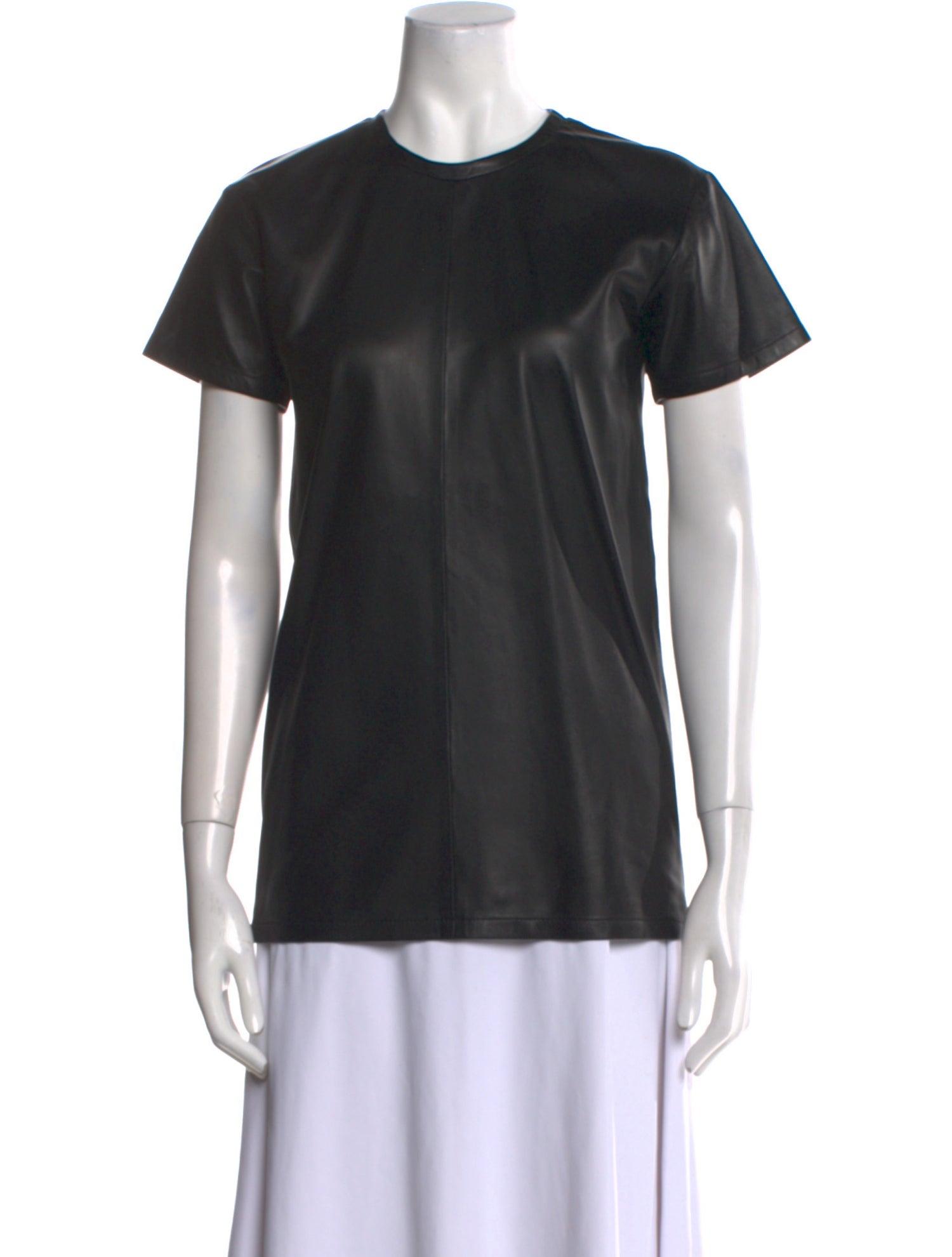 Joseph Lambskin Crew Neck T-Shirt