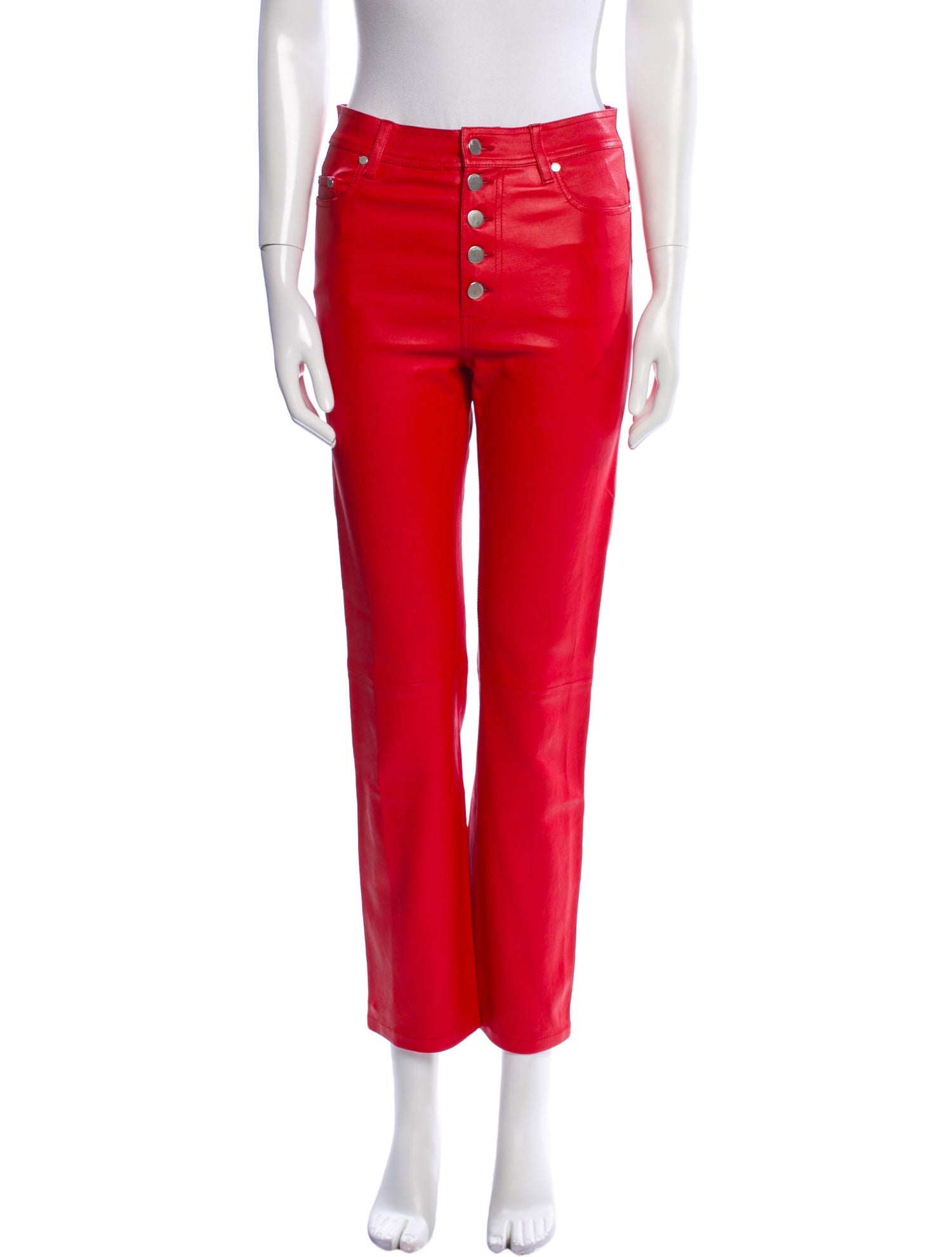 Joseph Lambskin Straight Leg Pants
