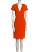 Joseph V-Neck Knee-Length Dress