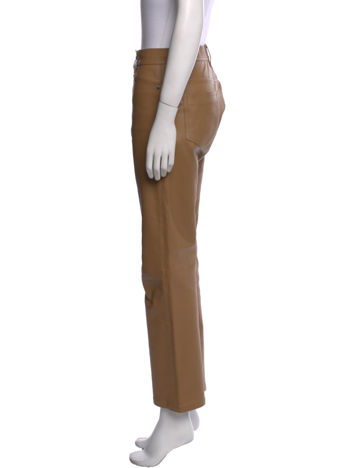 Joseph Lambskin Straight Leg Pants