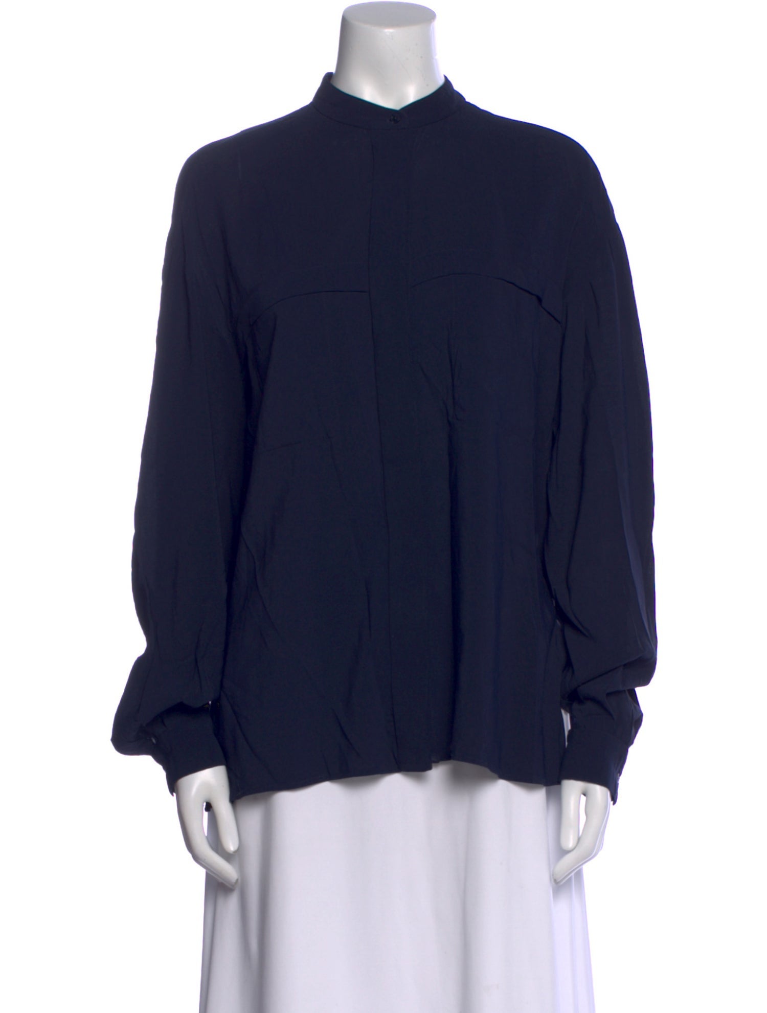 Joseph Mock Neck Long Sleeve Blouse