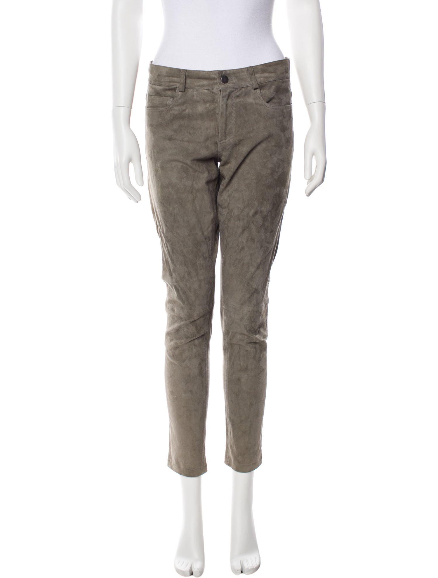 Joseph Lambskin Skinny Leg Pants