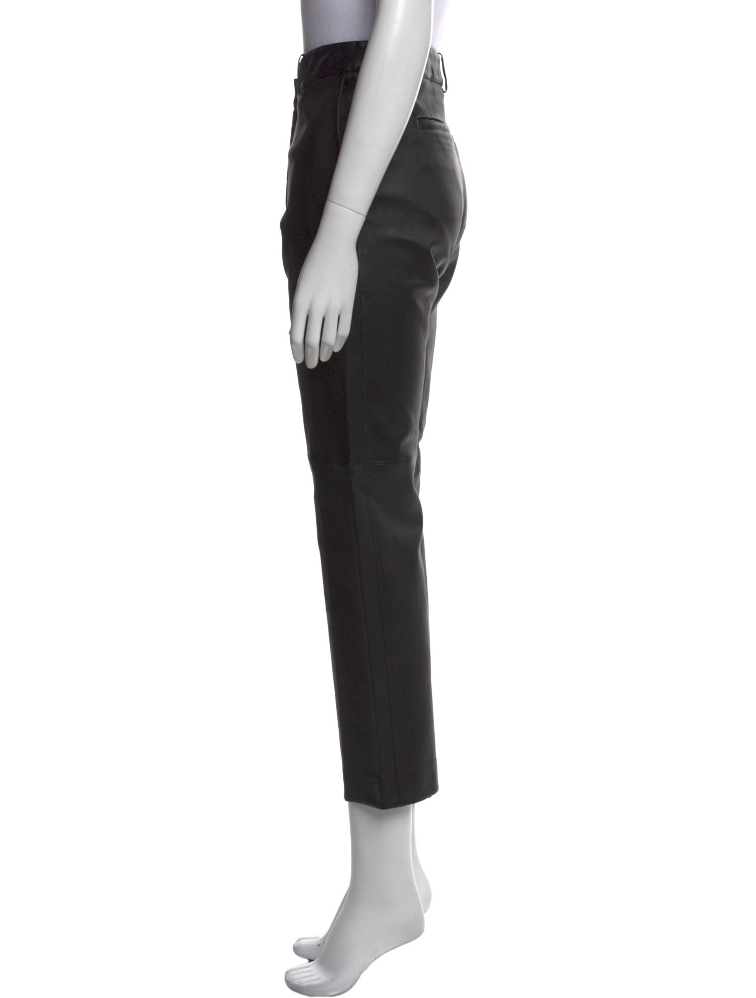 Joseph Lambskin Straight Leg Pants