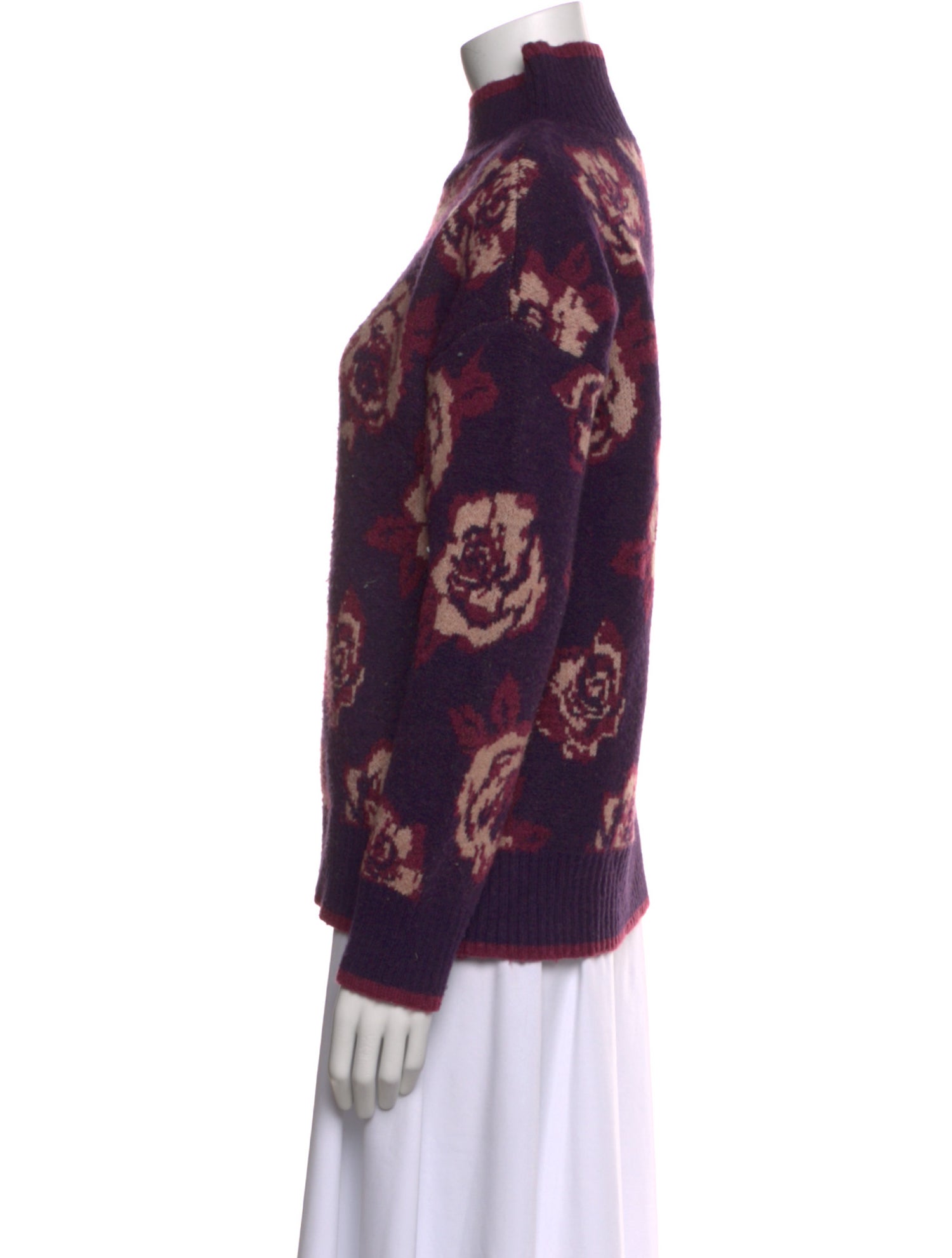 Joseph Printed Turtleneck Sweater