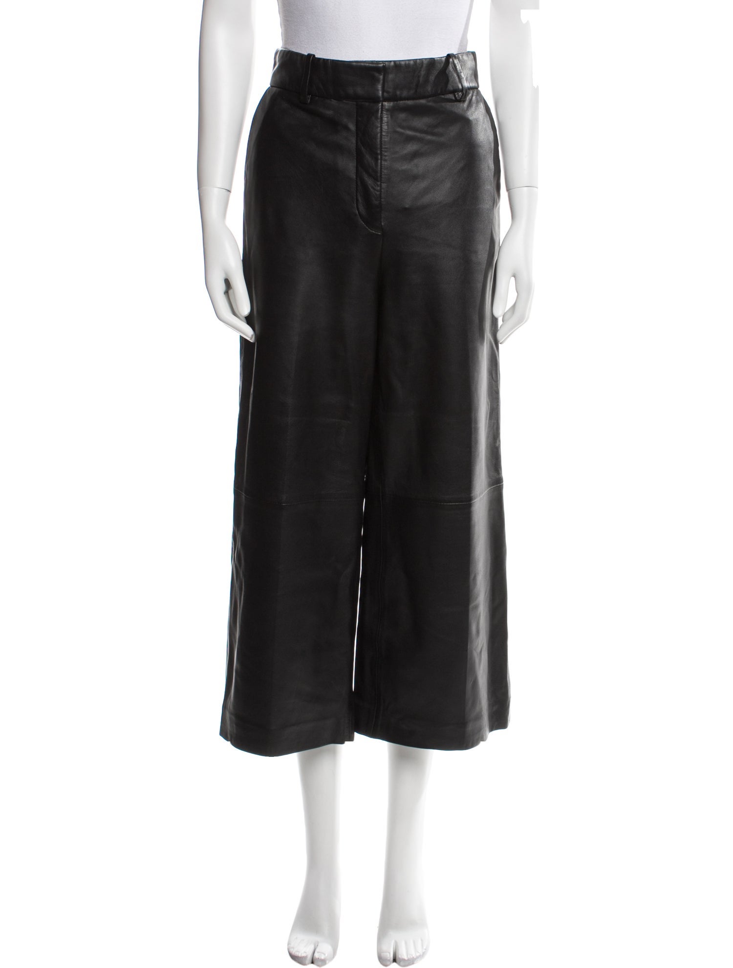 Joseph Lambskin Wide Leg Pants