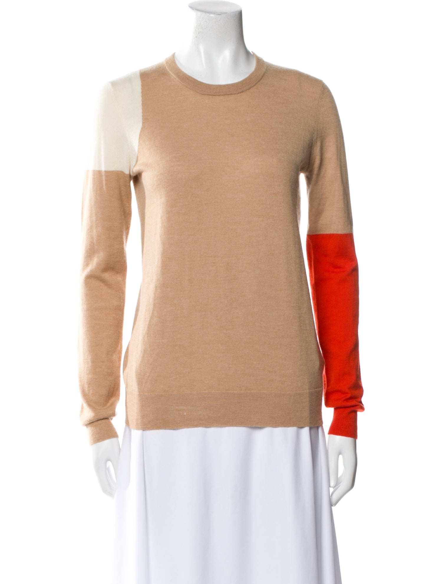 Joseph Cashmere Colorblock Pattern Sweater