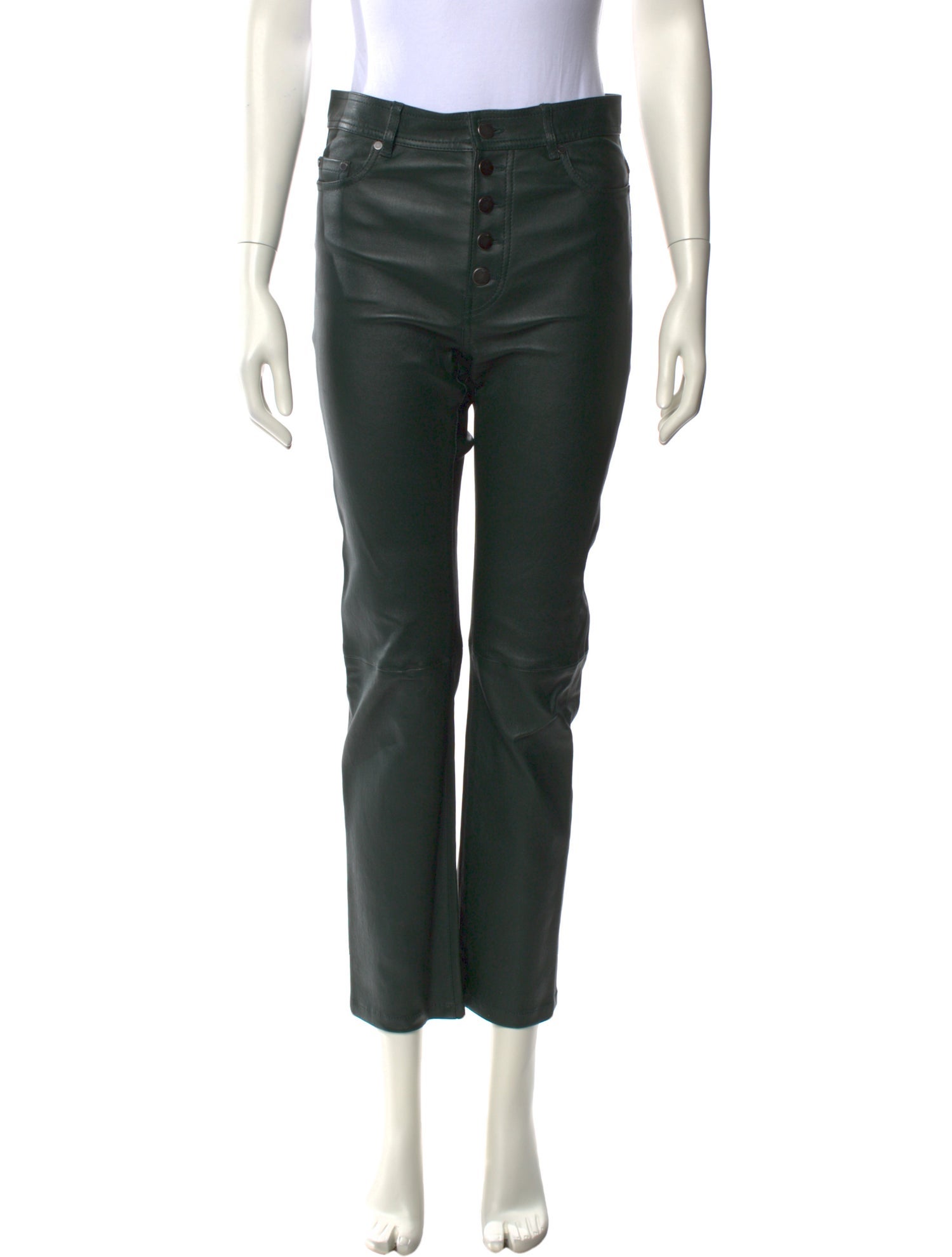 Joseph Lambskin Straight Leg Pants