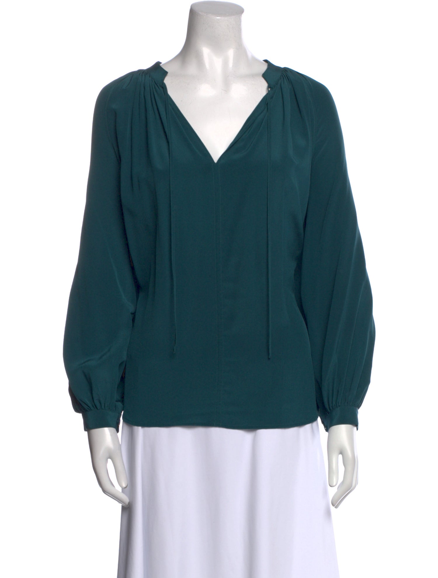 Joseph Silk V-Neck Blouse