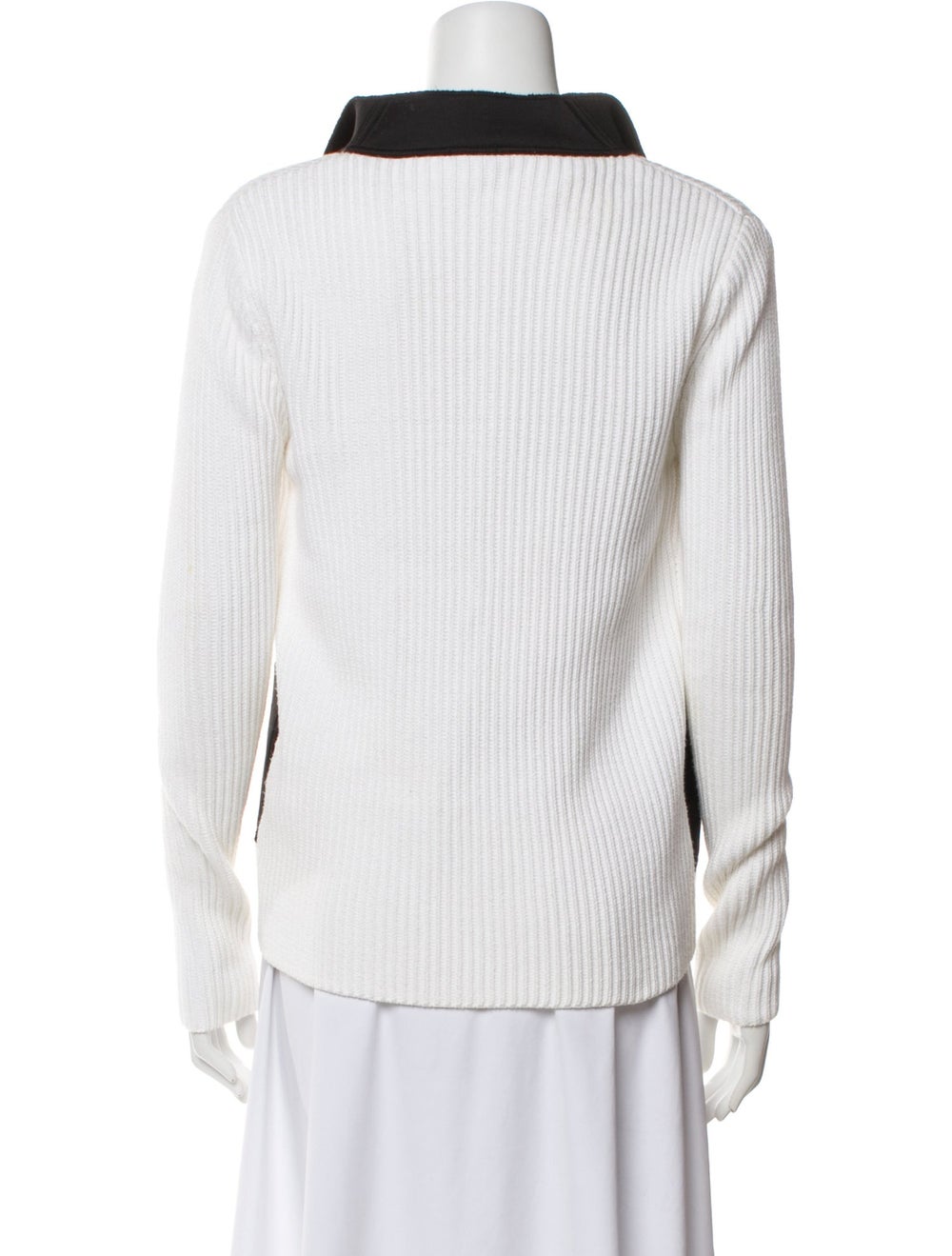 Joseph Colorblock Pattern Open Front Sweater - image 3