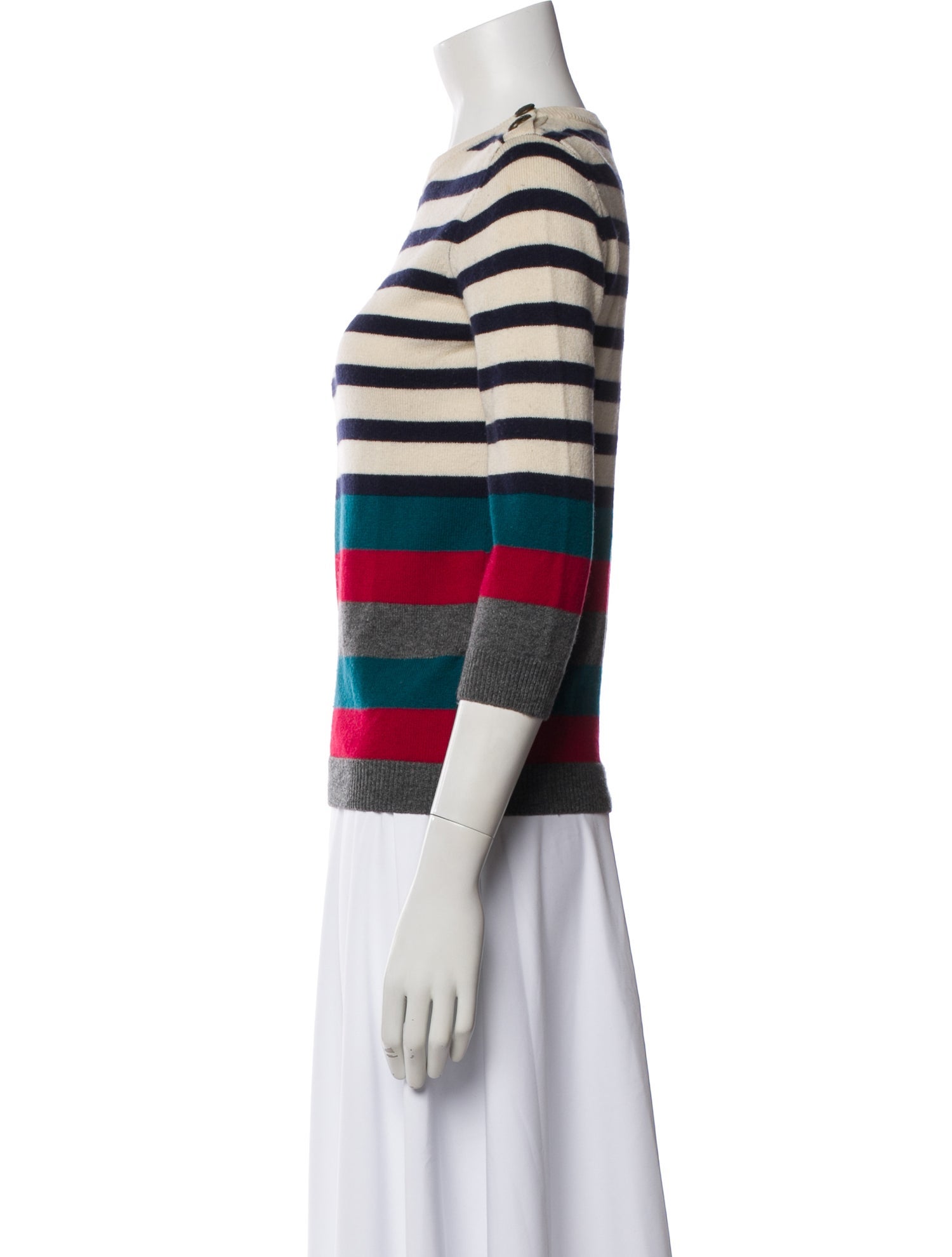 Joseph Cashmere Striped Sweater