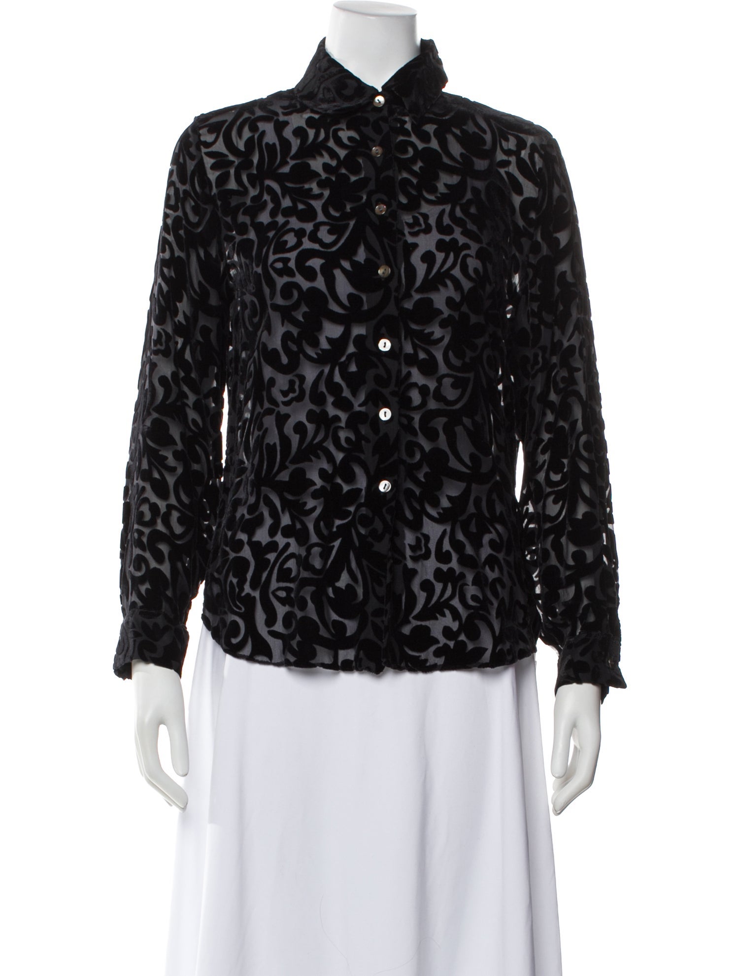 Joseph Patterned Long Sleeve Blouse