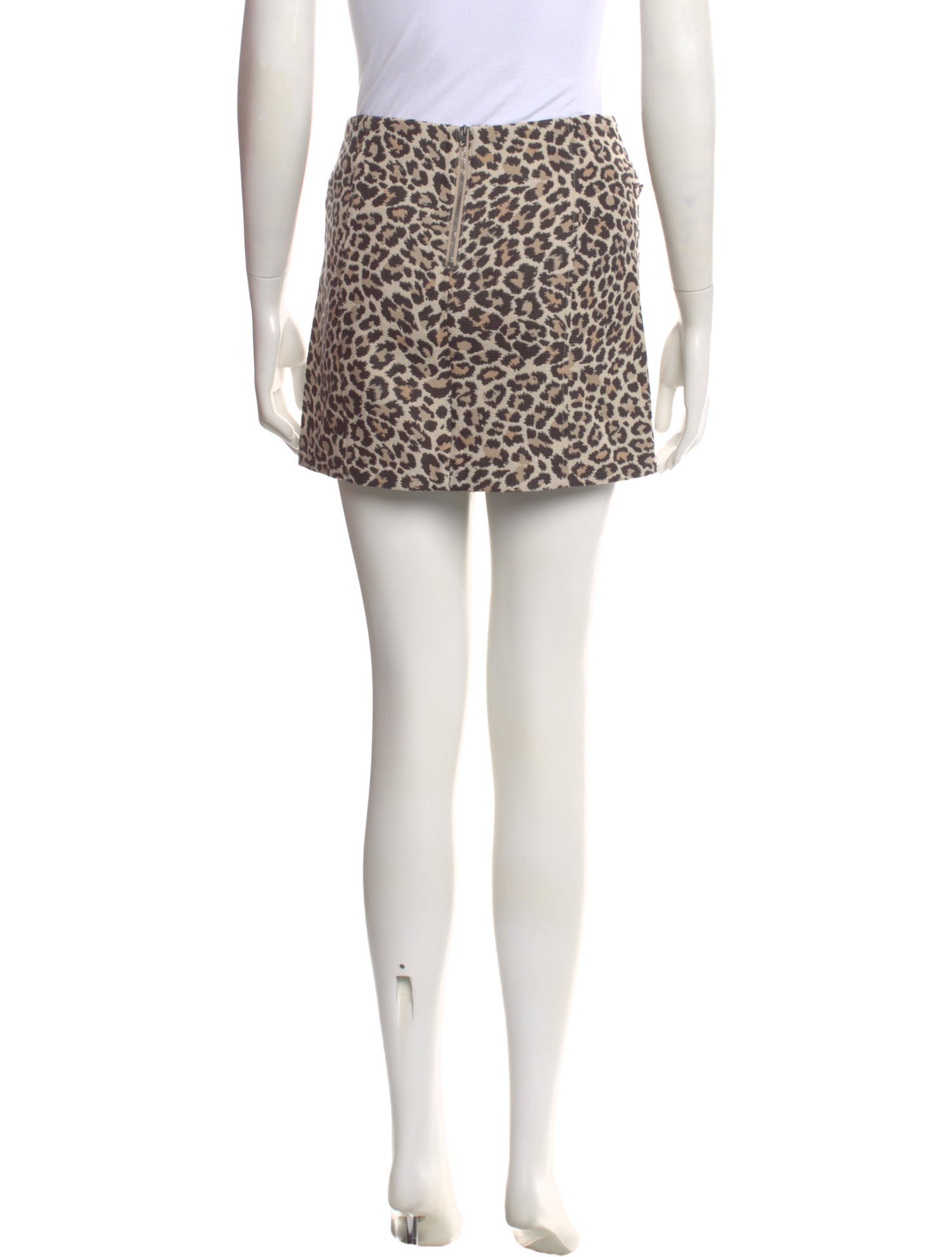 Joseph Animal Print Mini Skirt