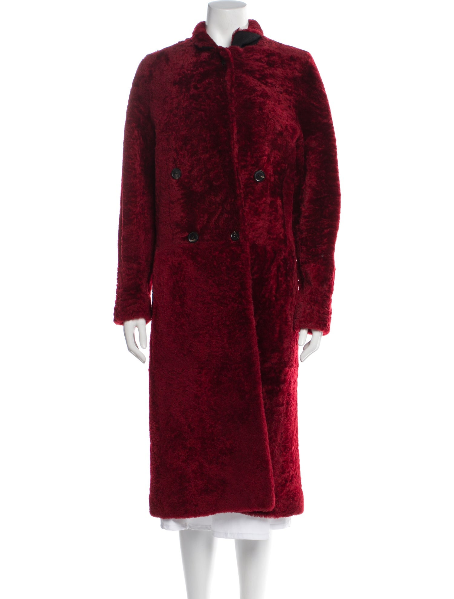 Joseph Shearling Faux Fur Coat