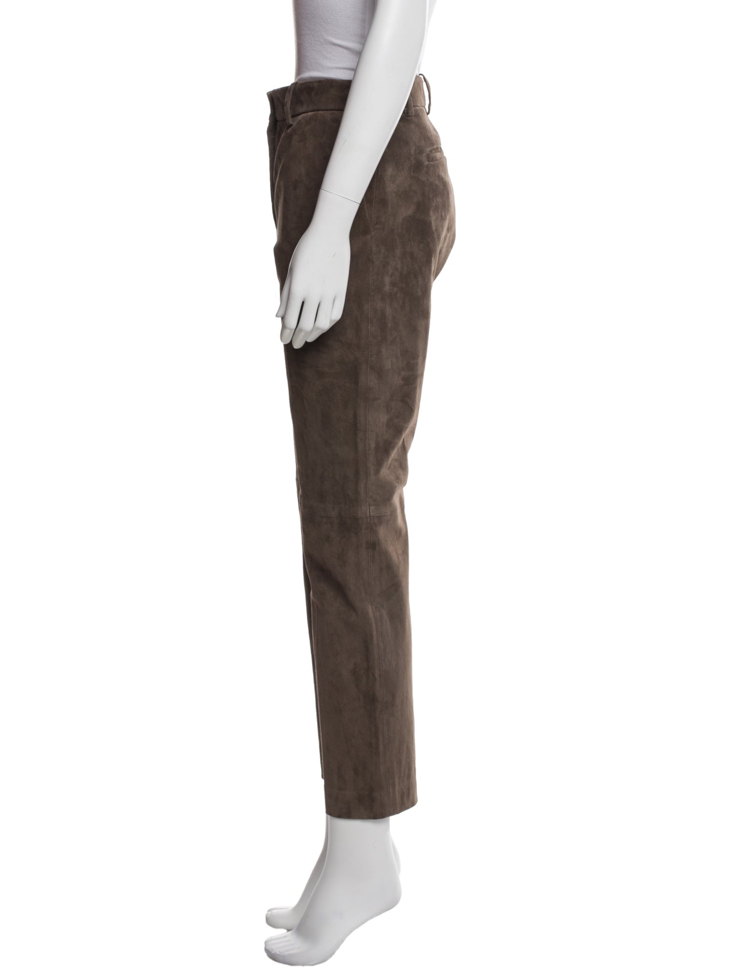 Joseph Lambskin Straight Leg Pants