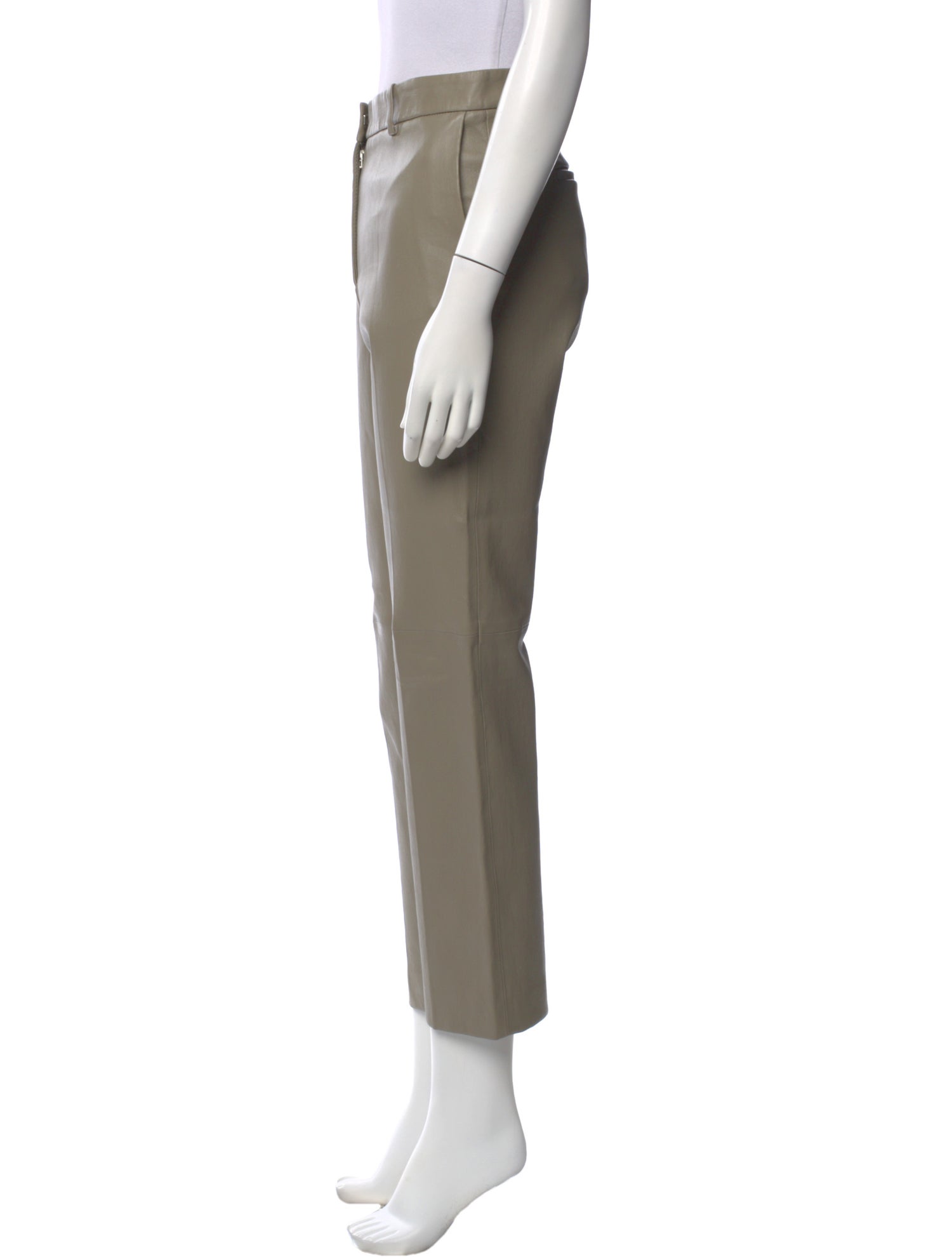 Joseph Lambskin Straight Leg Pants