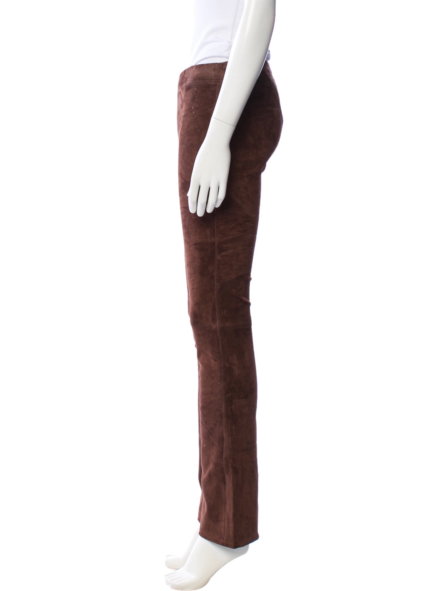 Joseph Lambskin Straight Leg Pants