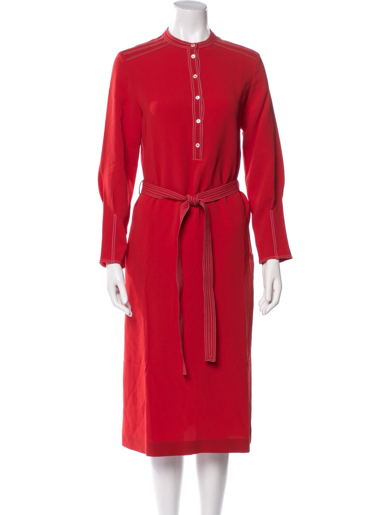 Joseph Mock Neck Midi Length Dress