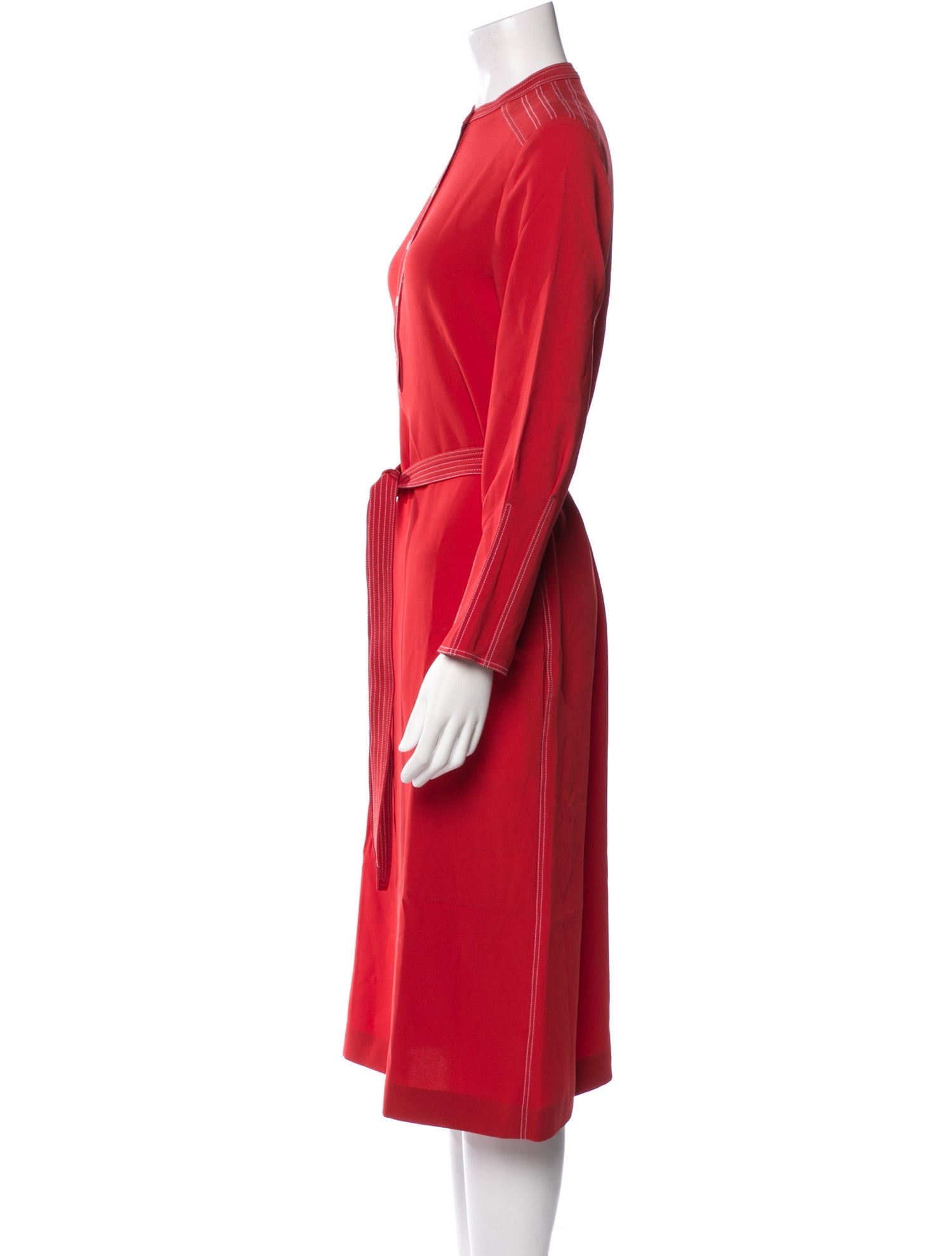 Joseph Mock Neck Midi Length Dress