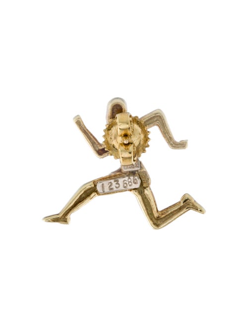 Jose Hess 14K Diamond Runner Pin