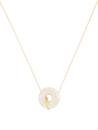 Jose Hess 18K Diamond Lovesaver Pendant Necklace