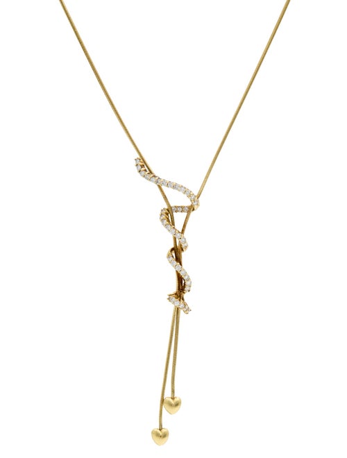 Jose Hess 18K Diamond Squiggle Necklace