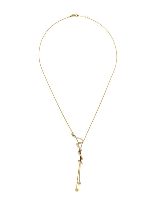 Jose Hess 18K Diamond Squiggle Necklace