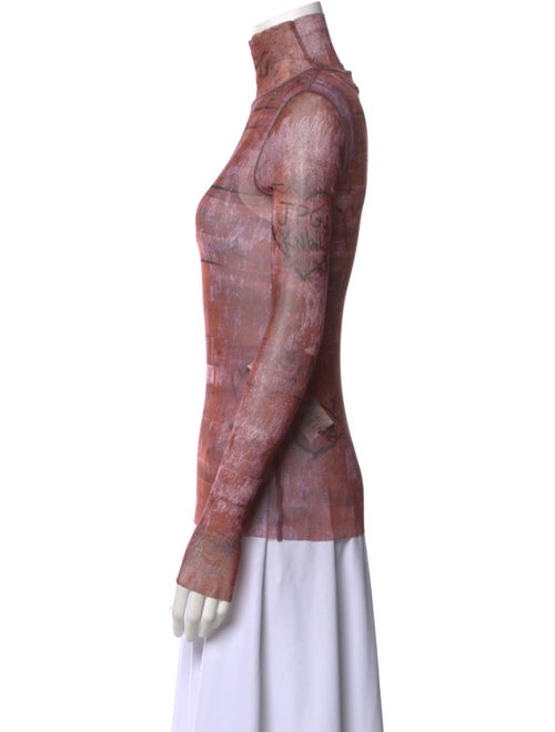 Jean Paul Gaultier x KNWLS Printed Turtleneck Top