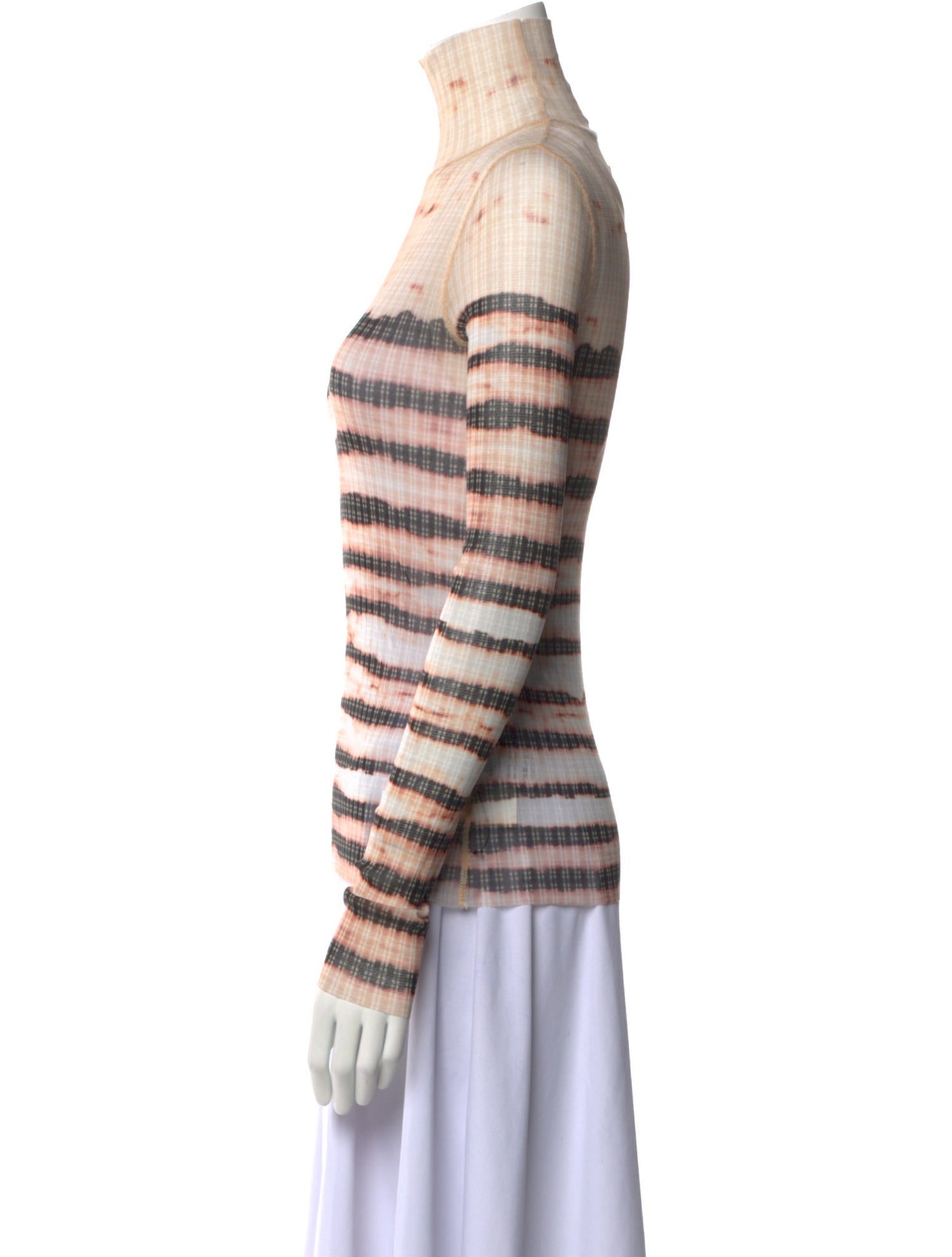 Jean Paul Gaultier x KNWLS Striped Turtleneck Top w/ Tags