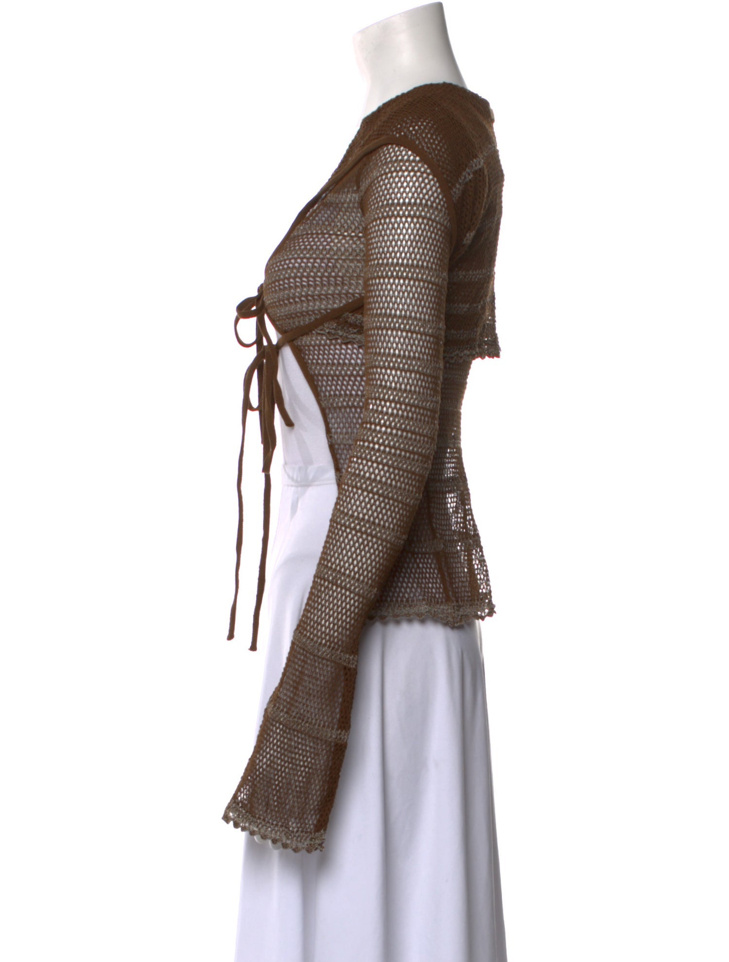 Jean Paul Gaultier x KNWLS Striped Scoop Neck Sweater