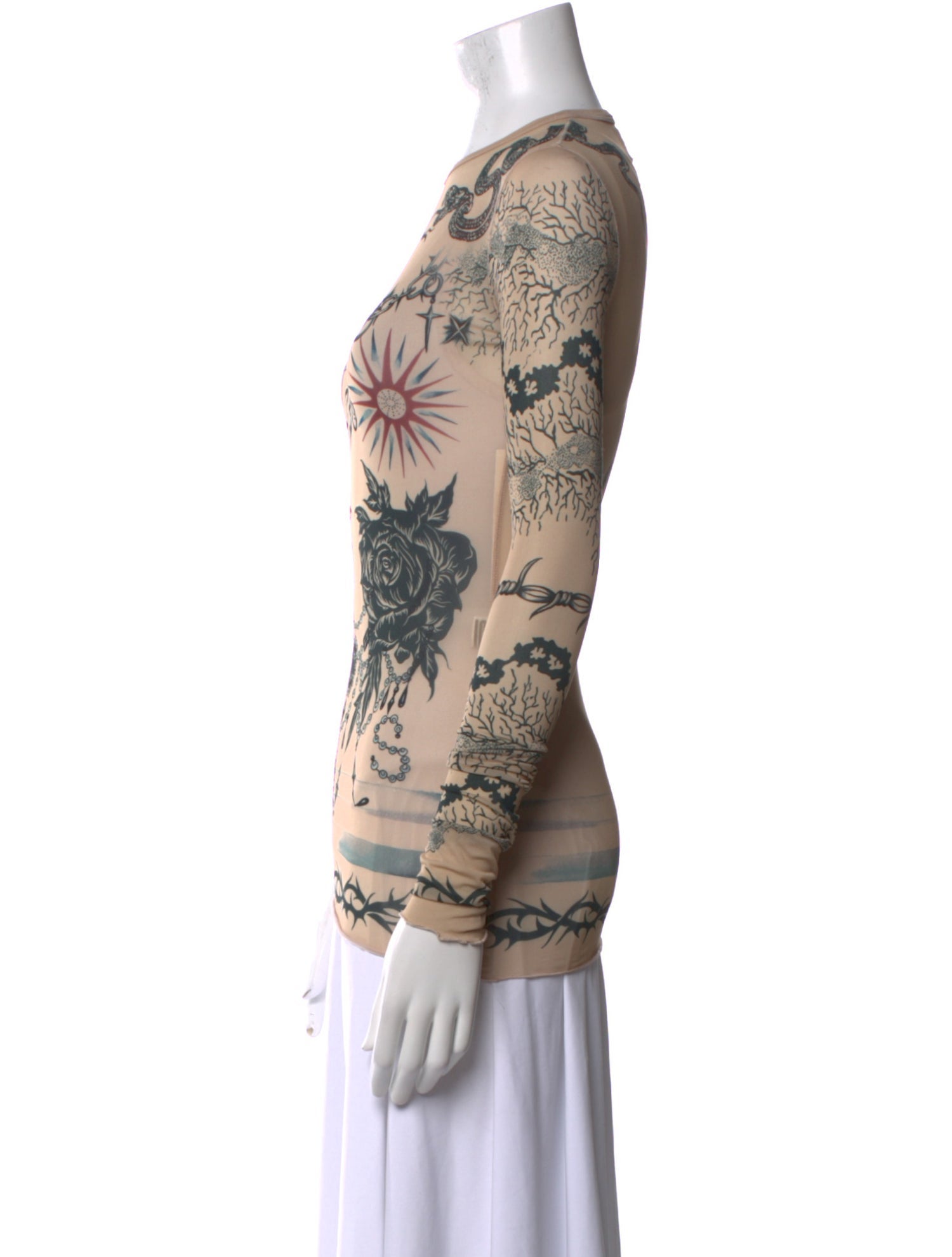 Jean Paul Gaultier x KNWLS Printed Crew Neck Sweatshirt