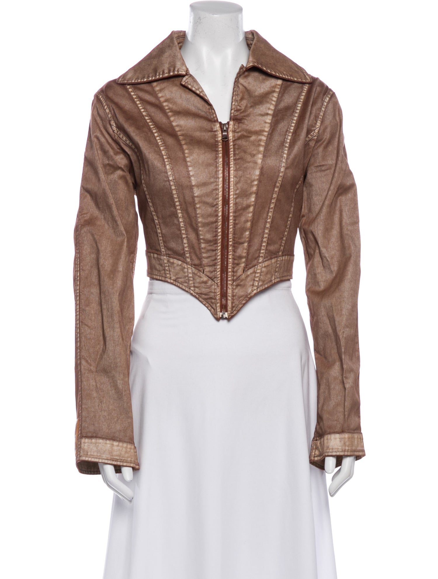 Jean Paul Gaultier x KNWLS Striped Biker Jacket w/ Tags